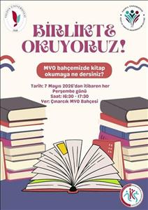 Çınarcık MYO Bahçesinde Kitap Sesleri: "Birlikte Okuyoruz" Etkinliği Başladı
