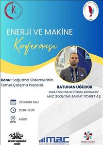 Yalova Üniversitesi Enerji Kulübü ve Vizyoner Makineciler Kulübü'nden Soğutma Makineleri Semineri